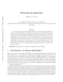 Nietzsche for Physicists