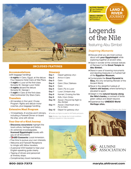 Legends of the Nile Featuring Abu Simbel