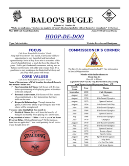 BALOO's BUGLE Volume 16, Number 10 "Make No Small Plans