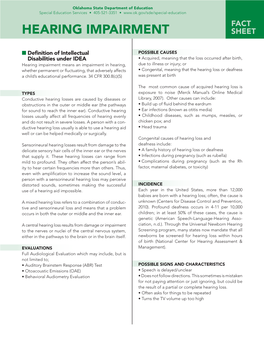 Hearing Impairment Sheet