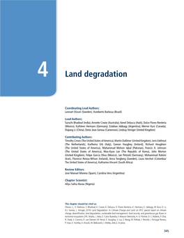 Land Degradation