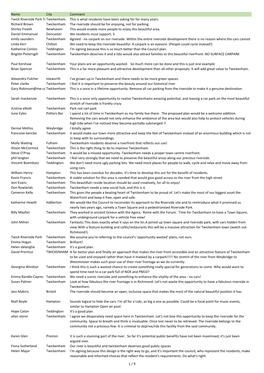 Name City Comment Twick Riverside Park Teamtwickenham This Is What Residents Have Been Asking for for Many Years. Richard Brown
