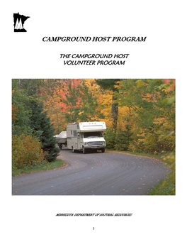 The Campground Host Volunteer Program
