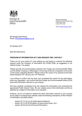 FOI Letter Template