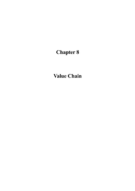 Chapter 8 Value Chain