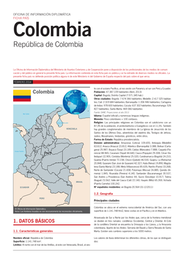 Colombia República De Colombia