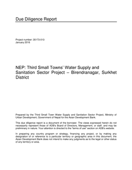 35173-013: Third Small Towns Water Supply and Sanitation Sector Project