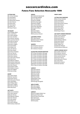 Futera Fans Selection Newcastle 1999