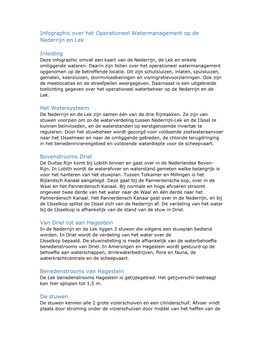 Infographic Over Het Operationeel Watermanagement Op De Nederrijn En Lek