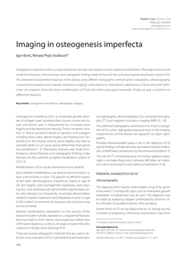 Imaging in Osteogenesis Imperfecta