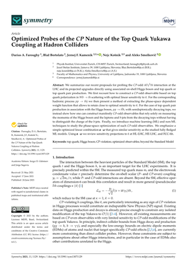 Optimized Probes of the CP Nature of the Top Quark Yukawa Coupling at Hadron Colliders