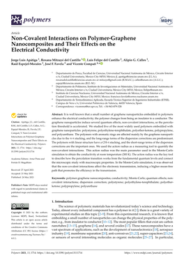 Non-Covalent Interactions on Polymer-Graphene Nanocomposites and Their Effects on the Electrical Conductivity