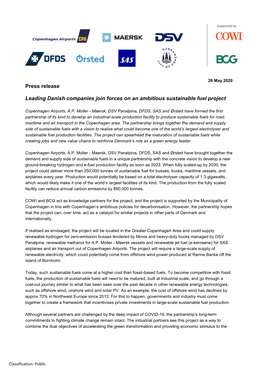 Press Release Leading Danish Companies Join Forces On