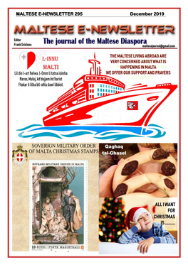 MALTESE E-NEWSLETTER 295 December 2019