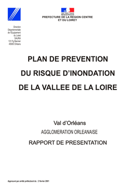 Plan De Prevention Du Risque D'inondation De La Vallee De