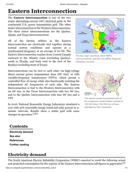 Eastern Interconnection