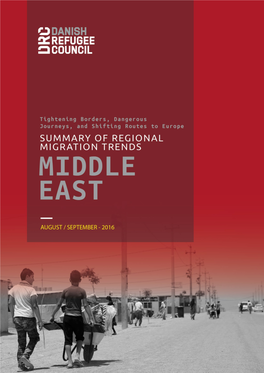 Middle East Regional Migration Trends August