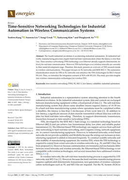 Time-Sensitive Networking Technologies for Industrial Automation in Wireless Communication Systems