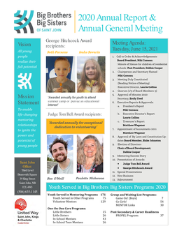 2020 Annual Report & Annual General Meeting