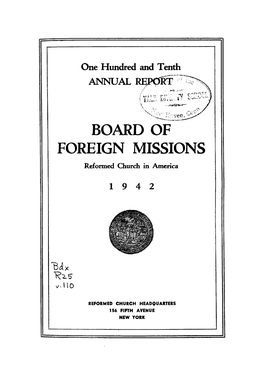 Board of Foreign Missions