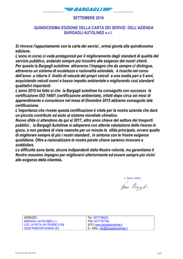 Presentazione Della Carta