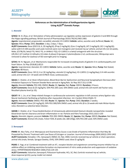 Antihypertensive Agents Using ALZET Osmotic Pumps