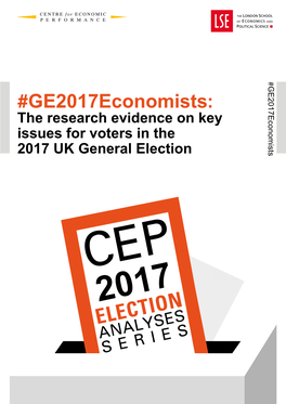 Ge2017economists: the Research Evidence on Key Issues for Voters in the PAPER
