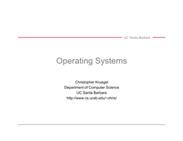 Operating Systems