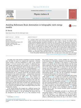 Avoiding Boltzmann Brain Domination in Holographic Dark Energy Models