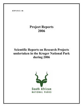Project Reports 2006
