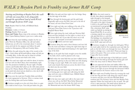 Royden Park to Frankby Via Former RAF Camp