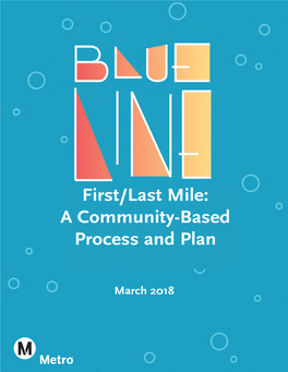 Blue Line First/Last Mile Plan Project Team