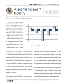 Mercer Capital's Value Focus