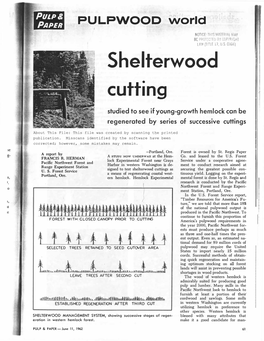 Shelterwood Cutting