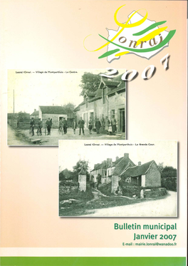 Bulletin Municipal Janvier 2007 E-Mail : Mairie.Lonrai@Wanadoo.Fr Le P.L.U