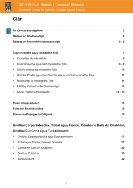 2014 Annual Report I Tuarascáil Bhliantúil