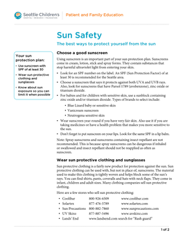 PE597 Sun Safety