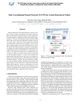 Tube Convolutional Neural Network (T-CNN) for Action Detection in Videos