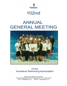 448 1480; Fax: (09) 415 4594 Email: Info@Akswim.Co.Nz Website