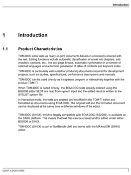 TOM-DOC V3.2A Has the Following New Features: Support of NK2/4 Disks for the Internal Work Files