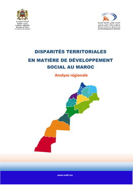 Disparités Territoriales En Matière De Développement Social Au Maroc