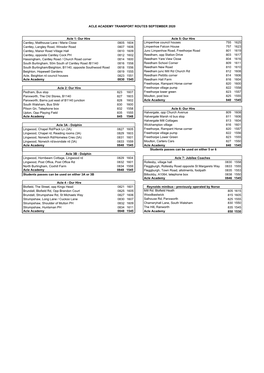 Acle Academy Bus Timetables Sept 2020.Xlsx