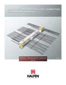 Halfen Hit – Insulated Balcony Connection Hit 13-Us