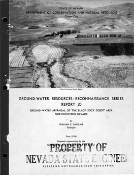 Ground-Water Resources-Reconnaissance Series Report 20