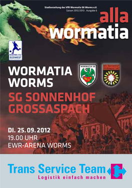 Wormatia Worms Sg Sonnenhof Grossaspach
