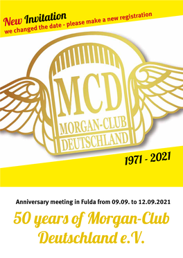 50 Years of Morgan-Club Deutschland E.V. 1971 - 2021