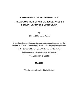 Effect of Chain Foot and Island in Relative Clauses in the RT Analysis