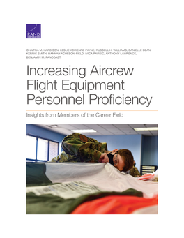 Increasing Aircrew Flight Equipment Personnel