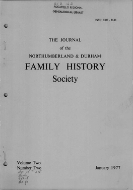 The Journal of the Northumberland & Durham