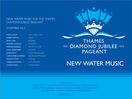 New Water Music for the Thames Diamond Jubilee Pageant Ensemble H .0